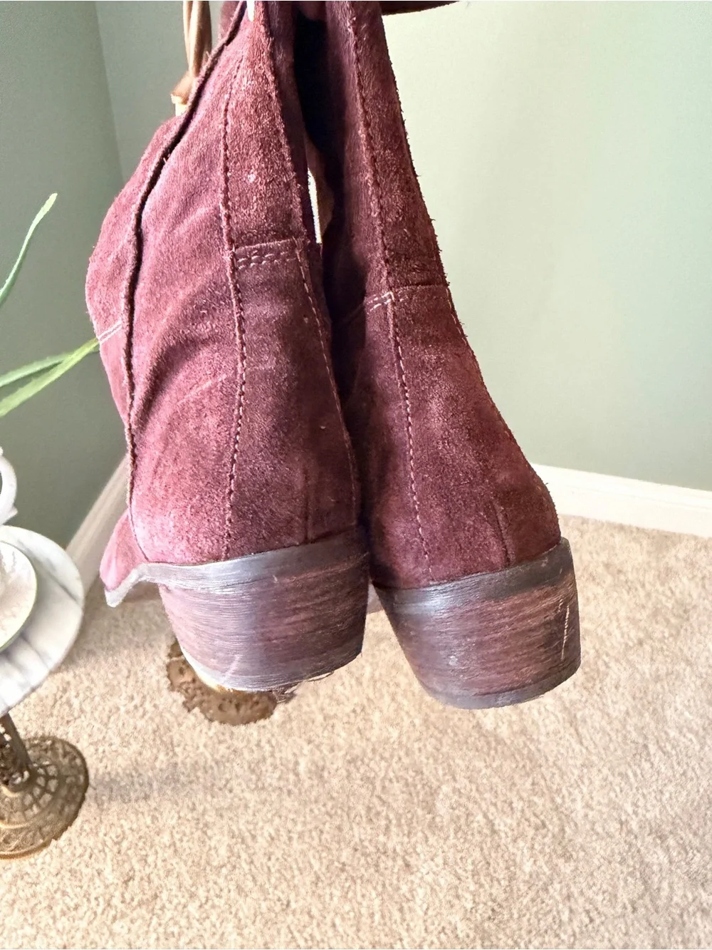 Sam Edelman Brown Suede Over the Knee Tall Boots Size 8 Riding Western